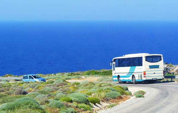Ein Bus in Sifnos