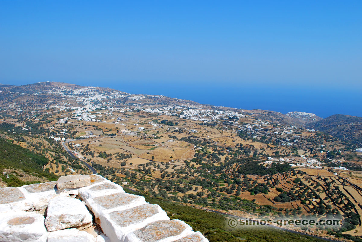 Die Aussicht von der Zitadelle von Agios Andreas